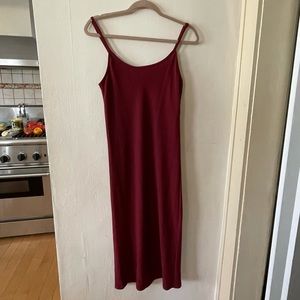 American Apparel Midi Red Dress